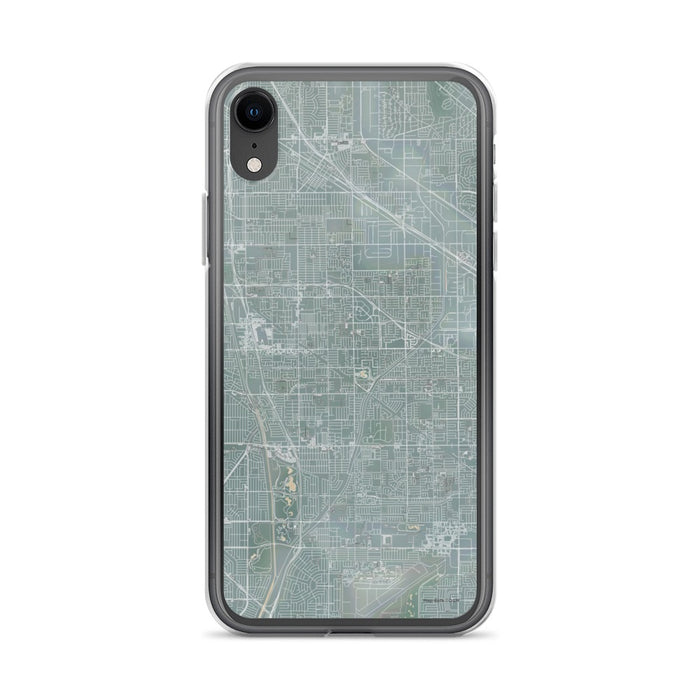 Custom iPhone XR Cerritos California Map Phone Case in Afternoon