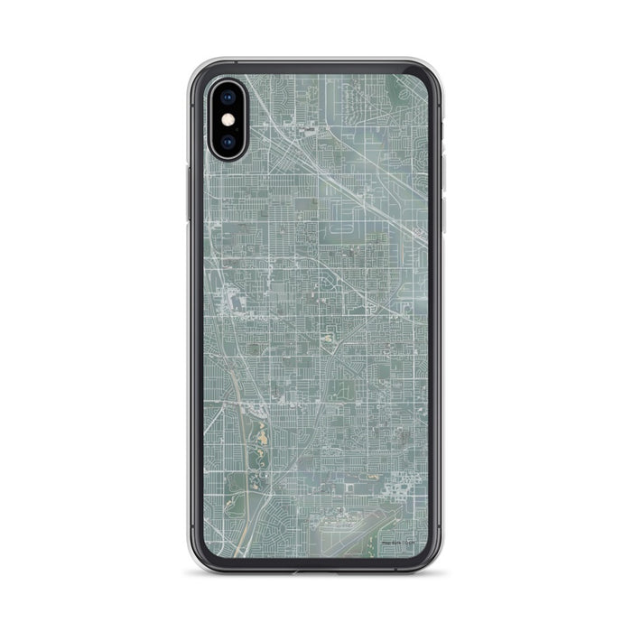 Custom iPhone XS Max Cerritos California Map Phone Case in Afternoon
