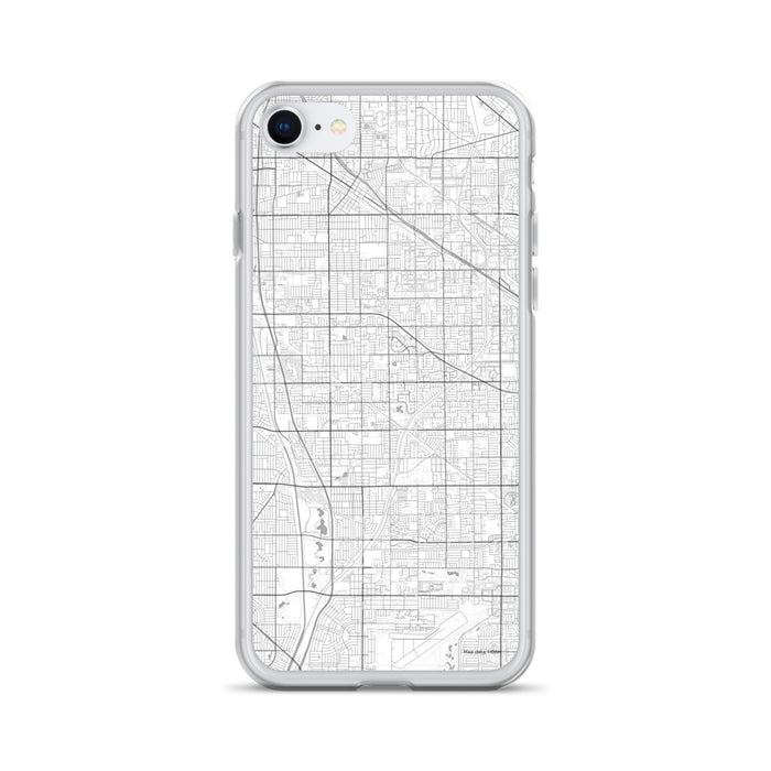 Custom iPhone SE Cerritos California Map Phone Case in Classic