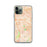 Custom iPhone 11 Pro Cerritos California Map Phone Case in Watercolor