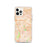 Custom iPhone 12 Pro Cerritos California Map Phone Case in Watercolor