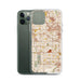 Custom Cerritos California Map Phone Case in Woodblock