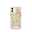 Custom iPhone 12 mini Cerritos California Map Phone Case in Woodblock