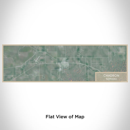 Flat View of Map Custom Chadron Nebraska Map Enamel Mug in Afternoon