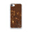 Custom Chadron Nebraska Map iPhone SE Phone Case in Ember