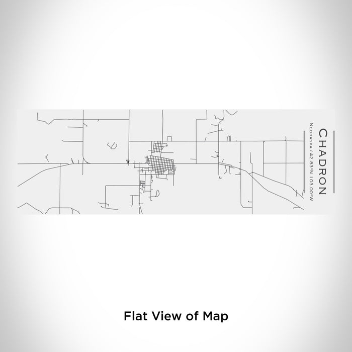 Rendered View of Chadron Nebraska Map Engraving on 10oz Stainless Steel Insulated Cup with Sliding Lid in White