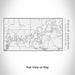 Rendered View of Chain O' Lakes-King Wisconsin Map Engraving on 17oz Stainless Steel Insulated Cola Bottle in White