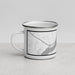 Left View Custom Chamberlain South Dakota Map Enamel Mug in Classic