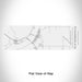 Rendered View of Chamberlain South Dakota Map Engraving on 10oz Stainless Steel Insulated Cup with Sliding Lid in White