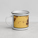 Left View Custom Champaign Illinois Map Enamel Mug in Ember