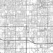 Chandler Arizona Map Print in Classic Style Zoomed In Close Up Showing Details