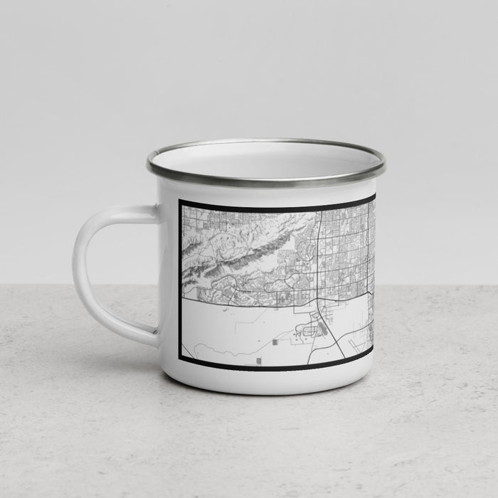 Left View Custom Chandler Arizona Map Enamel Mug in Classic