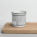 Front View Custom Chandler Arizona Map Enamel Mug in Classic on Cutting Board