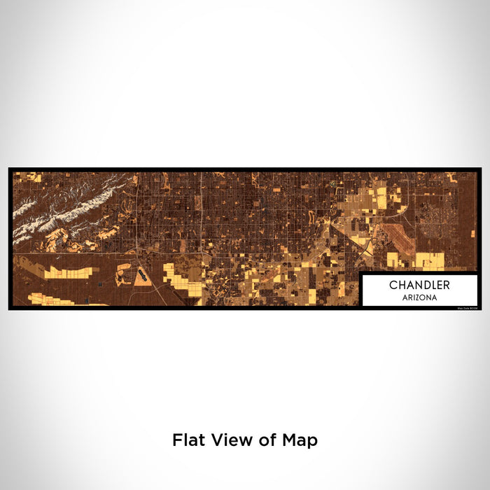 Flat View of Map Custom Chandler Arizona Map Enamel Mug in Ember