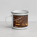 Left View Custom Chandler Arizona Map Enamel Mug in Ember