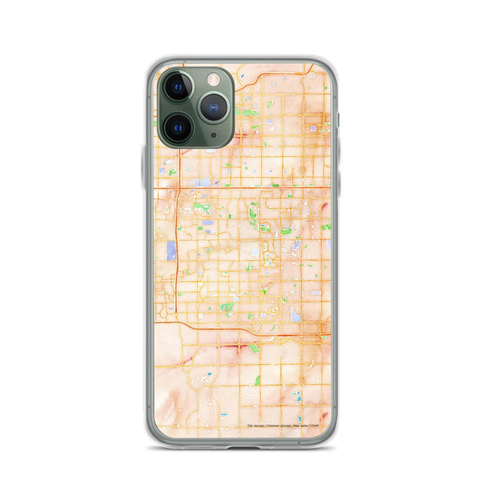 Custom Chandler Arizona Map Phone Case in Watercolor