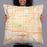 Person holding 22x22 Custom Chandler Arizona Map Throw Pillow in Watercolor