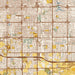 Chandler Arizona Map Print in Woodblock Style Zoomed In Close Up Showing Details