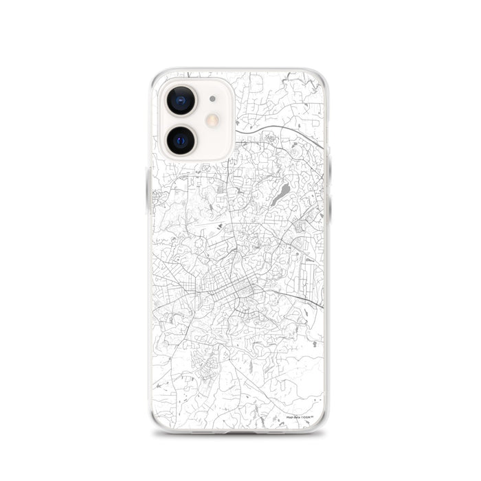 Custom Chapel Hill North Carolina Map iPhone 12 Phone Case in Classic