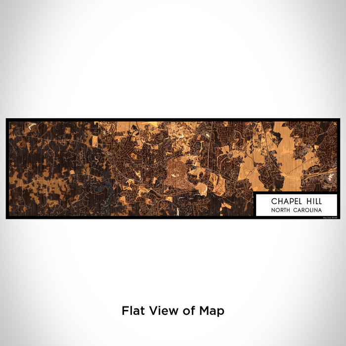 Flat View of Map Custom Chapel Hill North Carolina Map Enamel Mug in Ember