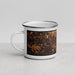 Left View Custom Chapel Hill North Carolina Map Enamel Mug in Ember