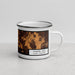 Right View Custom Chapel Hill North Carolina Map Enamel Mug in Ember