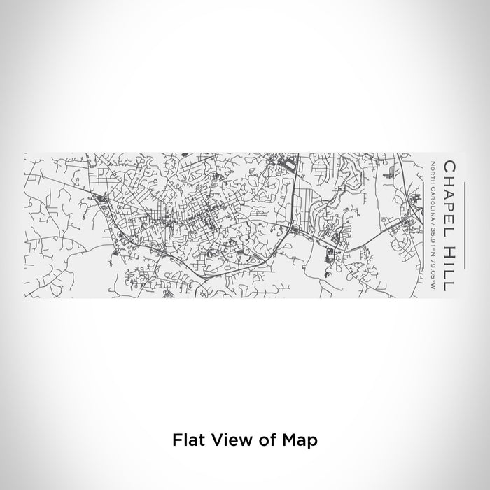 Rendered View of Chapel Hill North Carolina Map Engraving on 10oz Stainless Steel Insulated Cup with Sliding Lid in White