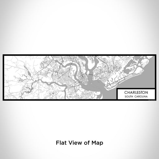 Flat View of Map Custom Charleston South Carolina Map Enamel Mug in Classic