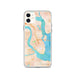 Custom Charleston South Carolina Map Phone Case in Watercolor
