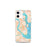 Custom Charleston South Carolina Map iPhone 12 mini Phone Case in Watercolor