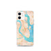 Custom Charleston South Carolina Map iPhone 12 mini Phone Case in Watercolor