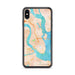 Custom Charleston South Carolina Map Phone Case in Watercolor