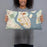 Person holding 20x12 Custom Charleston South Carolina Map Throw Pillow in Woodblock