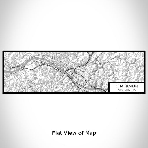 Flat View of Map Custom Charleston West Virginia Map Enamel Mug in Classic