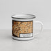 Right View Custom Charleston West Virginia Map Enamel Mug in Ember