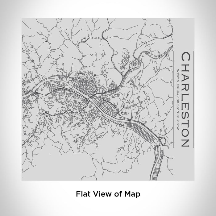 Charleston - West Virginia Engraved Map Tumbler — JACE Maps