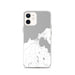 Custom Charlevoix Michigan Map iPhone 12 Phone Case in Classic