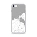 Custom Charlevoix Michigan Map iPhone SE Phone Case in Classic