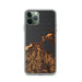 Custom Charlevoix Michigan Map Phone Case in Ember