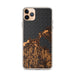 Custom Charlevoix Michigan Map Phone Case in Ember