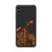 Custom Charlevoix Michigan Map Phone Case in Ember