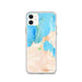 Custom Charlevoix Michigan Map Phone Case in Watercolor