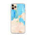 Custom Charlevoix Michigan Map Phone Case in Watercolor