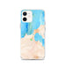 Custom Charlevoix Michigan Map iPhone 12 Phone Case in Watercolor
