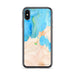 Custom Charlevoix Michigan Map Phone Case in Watercolor