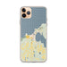 Custom Charlevoix Michigan Map Phone Case in Woodblock