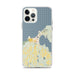 Custom Charlevoix Michigan Map iPhone 12 Pro Max Phone Case in Woodblock