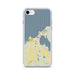 Custom Charlevoix Michigan Map iPhone SE Phone Case in Woodblock