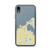 Custom Charlevoix Michigan Map Phone Case in Woodblock
