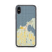 Custom Charlevoix Michigan Map Phone Case in Woodblock